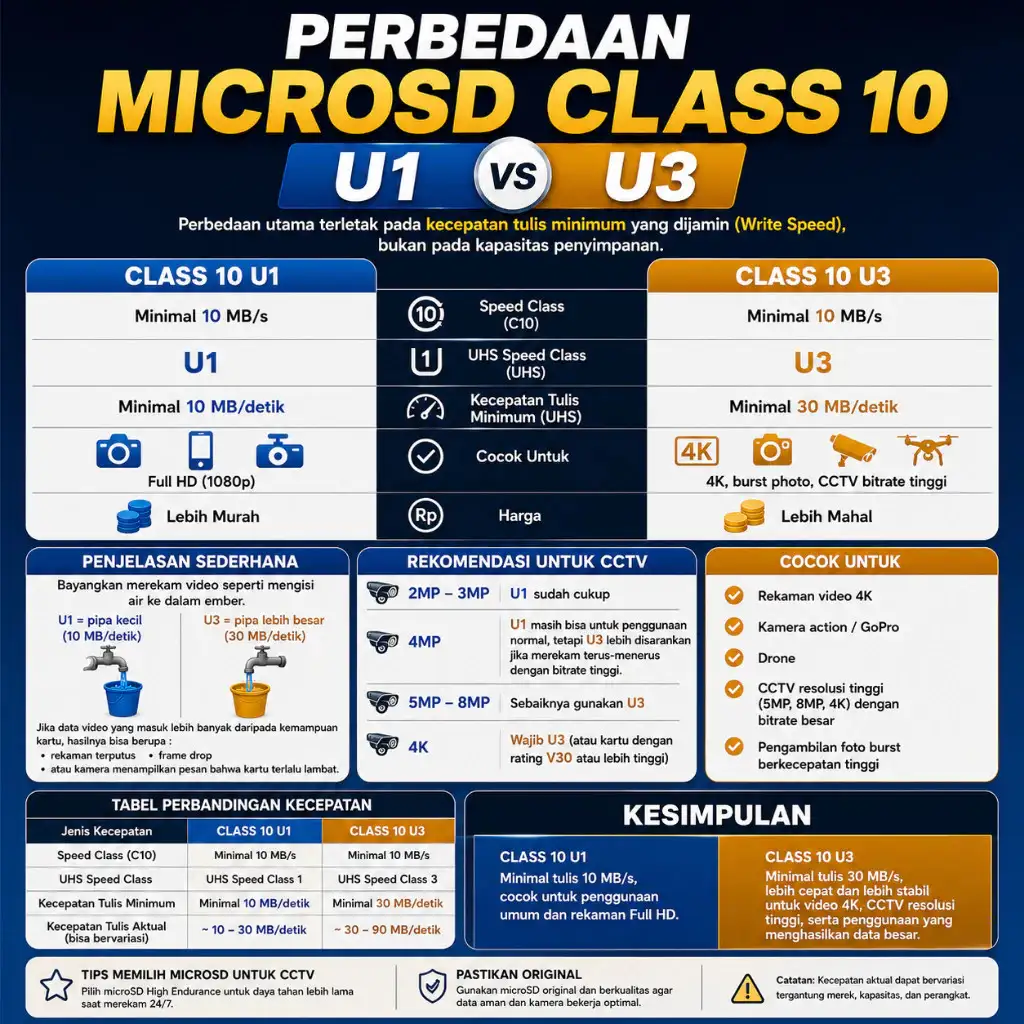 ICONIX MicroSD 128GB Class 10 UHS-I U3 V30 A1 100Mbps Pro Series Garansi 8 Tahun