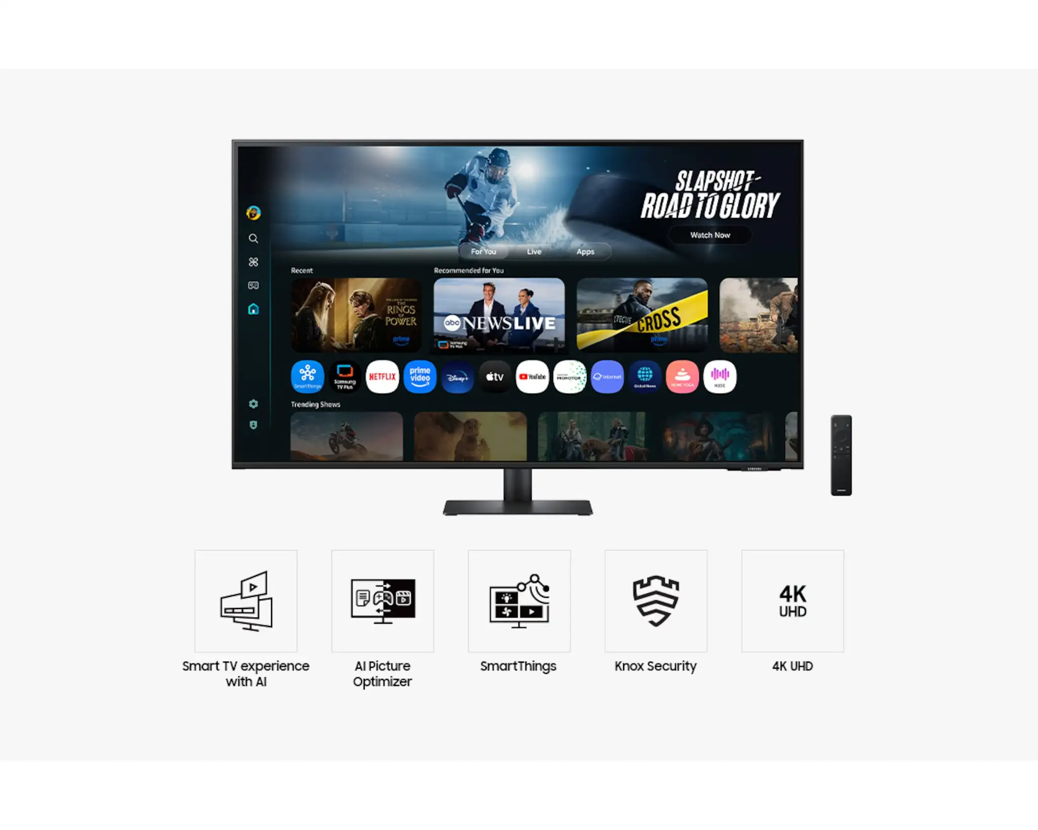 Samsung Smart Monitor M7 43" 4K LS43FM702 USB-C WIFI Speaker + AI