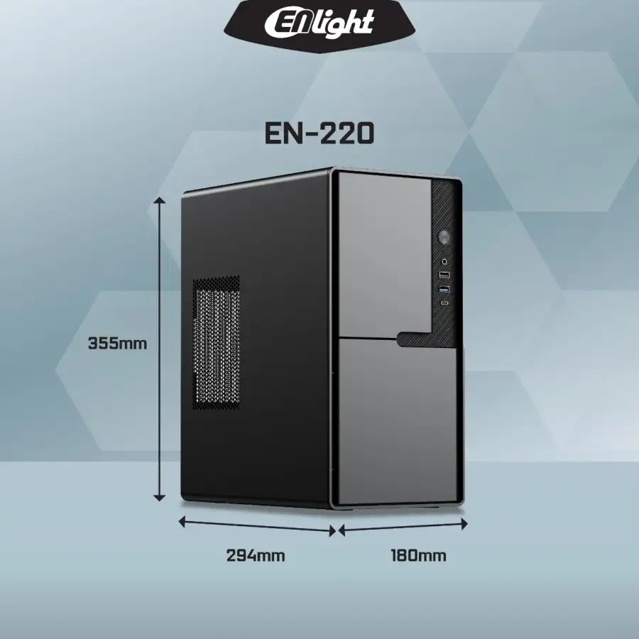 ENLIGHT EN-220 + 300W Mid Slim mATX USB3.0