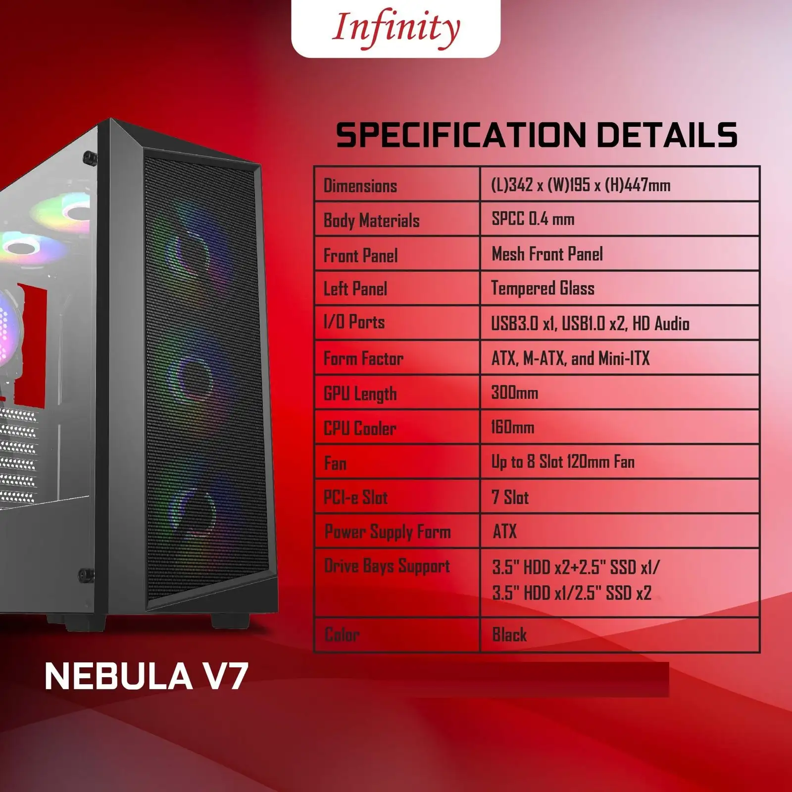 INFINITY NEBULA V7 + 3 Fan