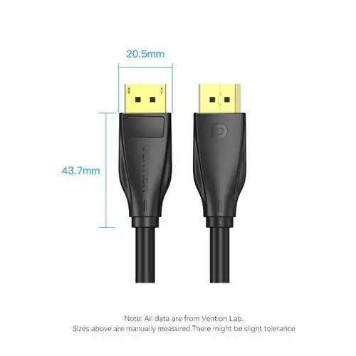 VENTION KABEL DISPLAY PORT 1.4 8K 2M BLACK (HCDBH)