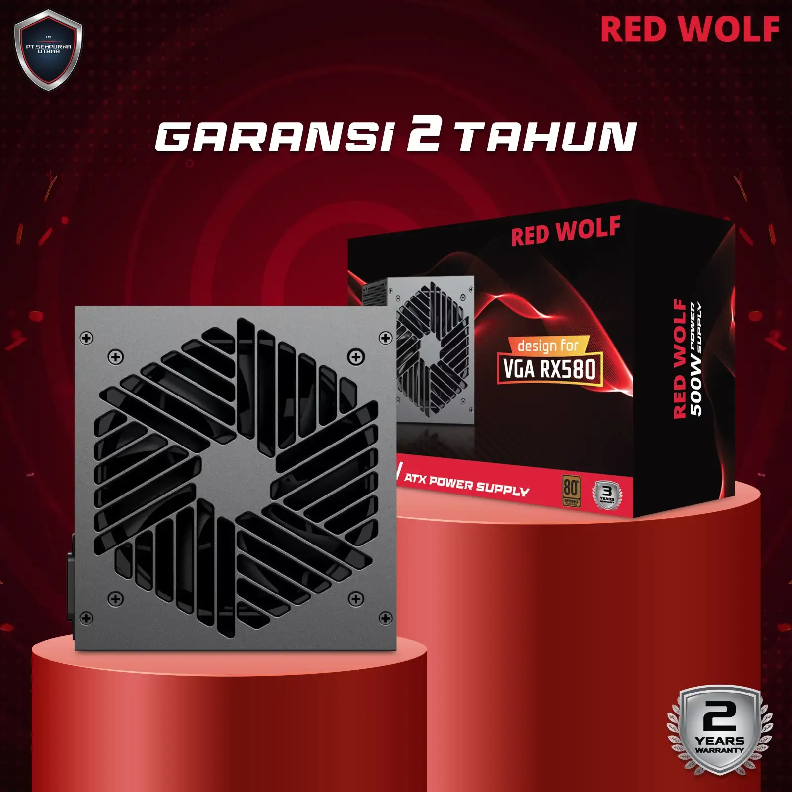 RED WOLF 500W 80% Efficiency
