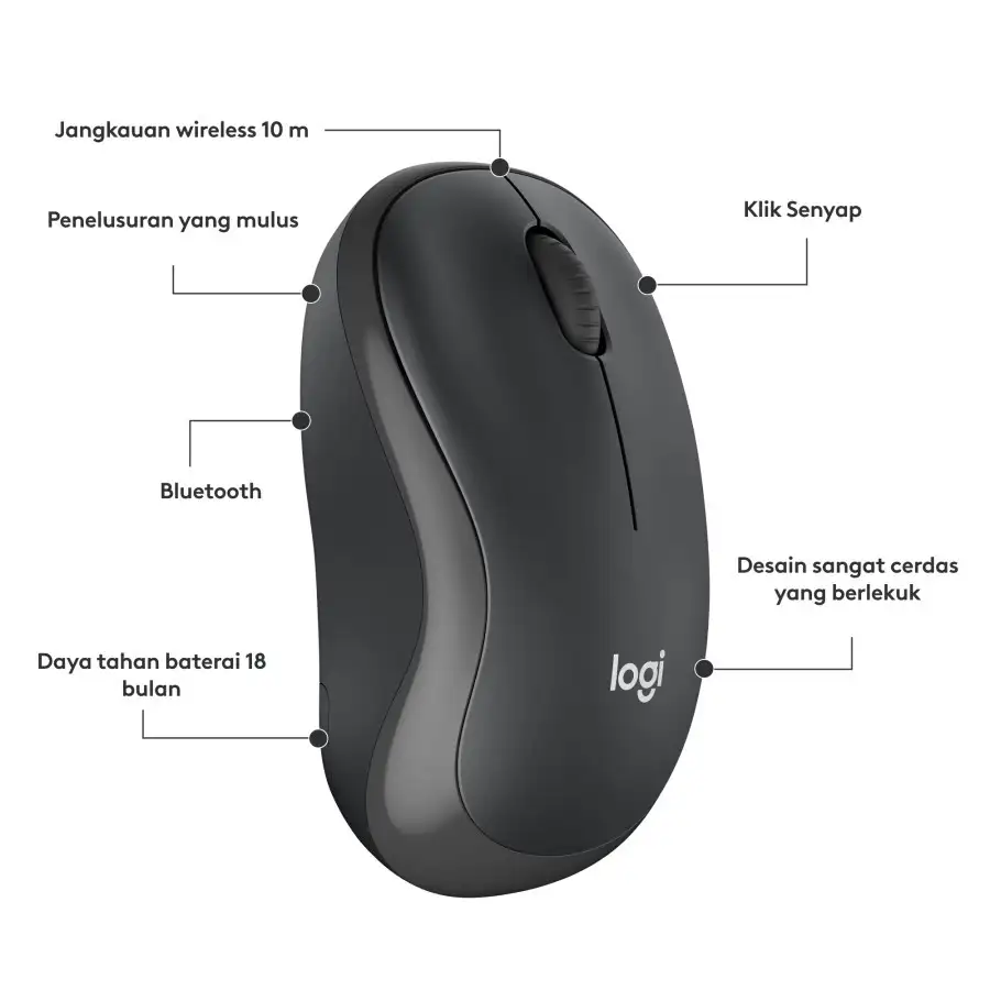 Logitech M240 BLUETOOTH SILENT Black