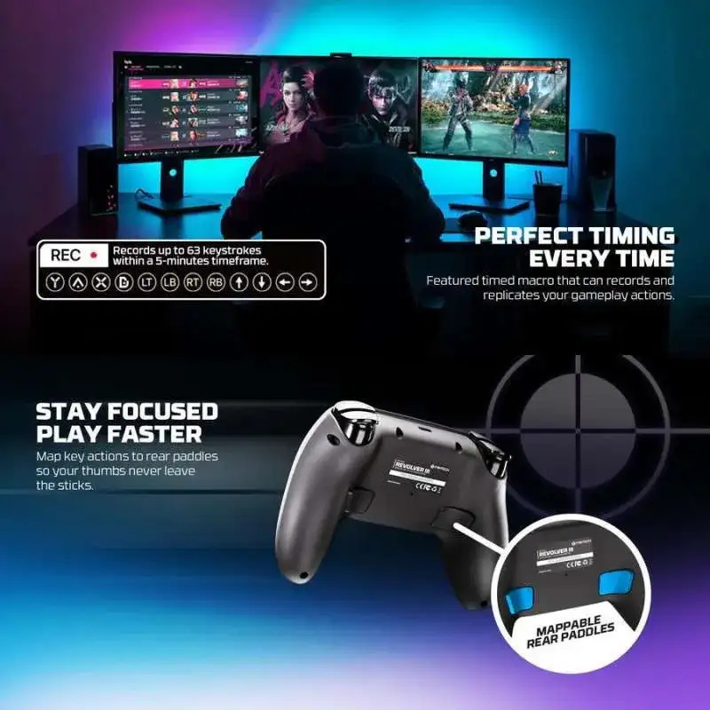 FANTECH REVOLVER III WGP12S WHITE ( PC / PS ) with dongle USB C & USB A