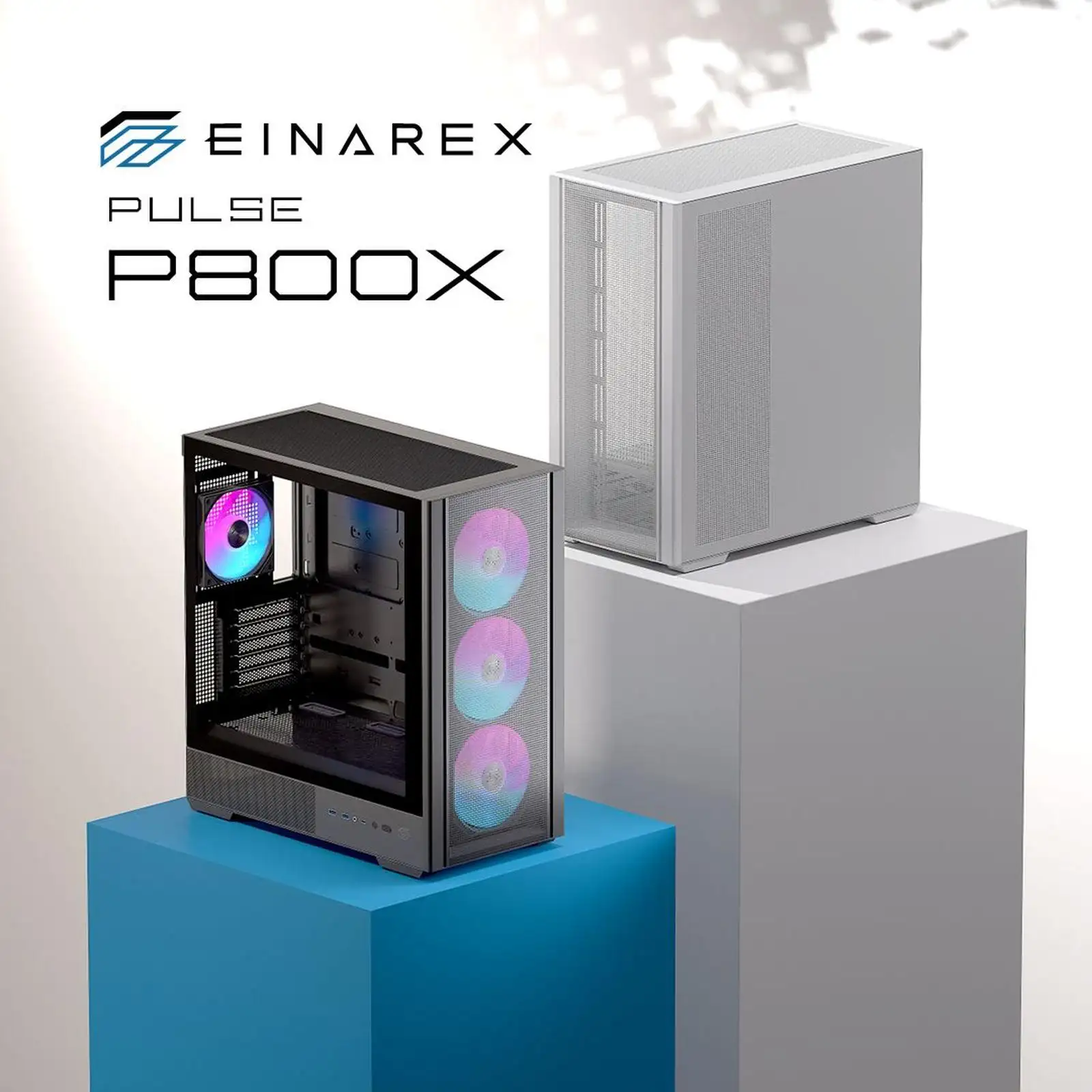 EINAREX Pulse P800X ATX + 3x Fan 14cm + 1x Fan 120cm ARGB