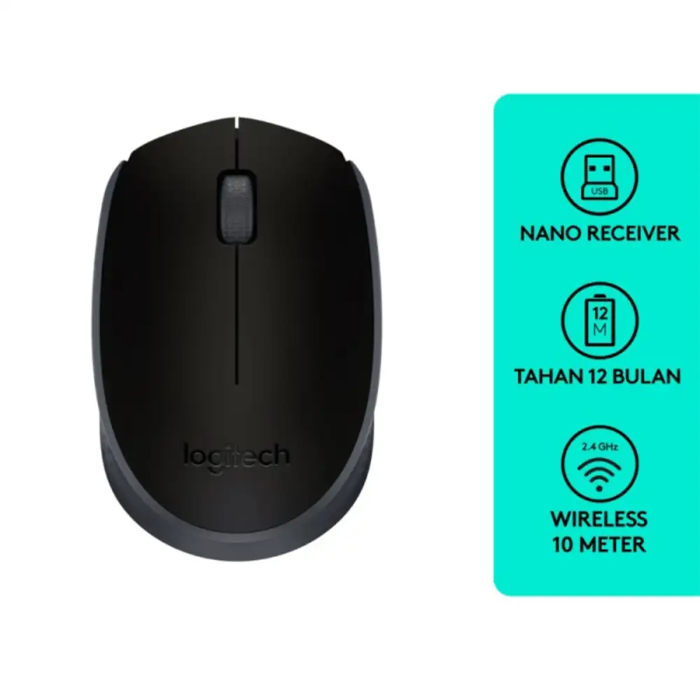 Logitech M170 WIRELESS Mouse Black