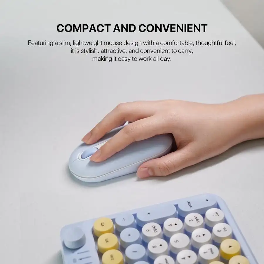 FANTECH KEYBOARD MOUSE DUAL MODE GO MOCHI101 WK899 COMBO YELLOW
