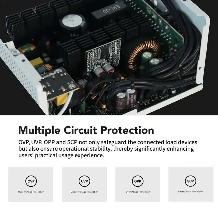 FPMAX CS 650W BR White 80+ Bronze Full Modular PCIE 5.1 Japan caps