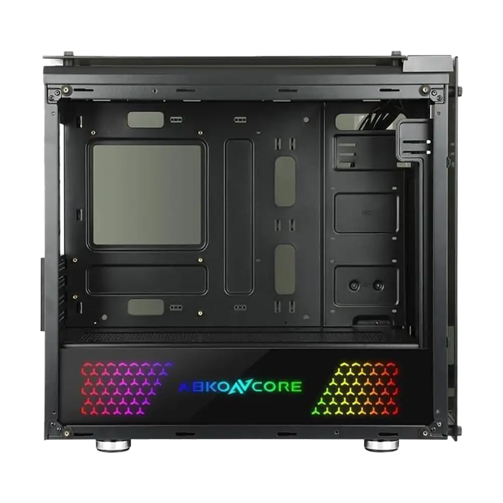 AbkoNcore TENGRI 350M ATX- 4x Temper + PSU Cover LED + 3Fan