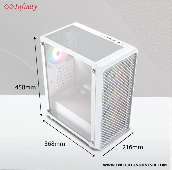 INFINITY RANGER V2 White + No Fan (ATX)