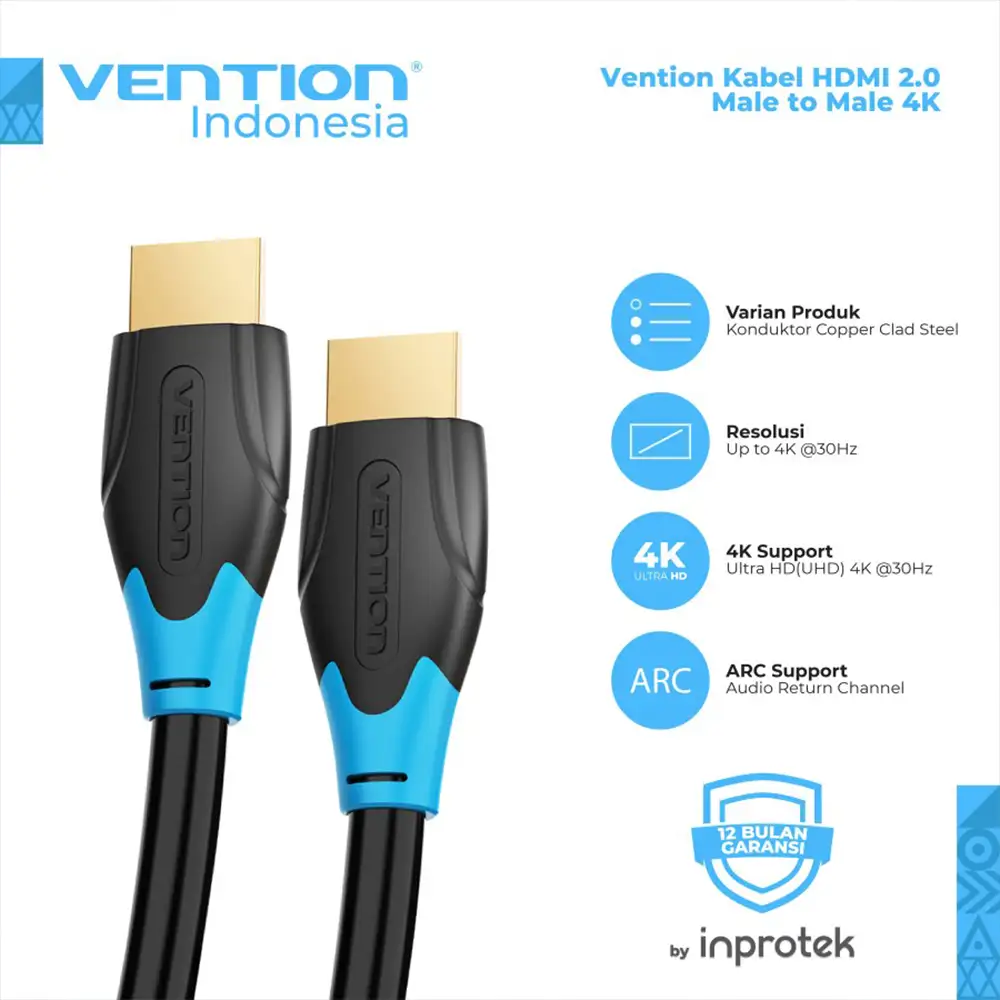 VENTION KABEL HDMI 8M 4K@30Hz (AACBK)