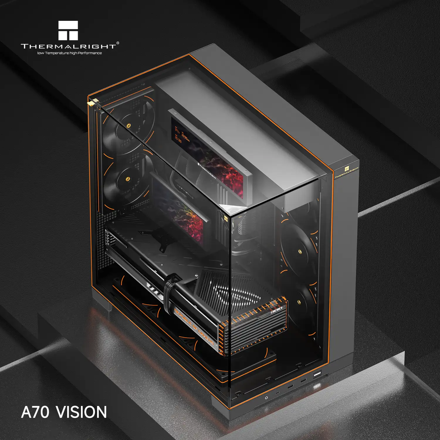 THERMALRIGHT TR-A70 VISION ATX ( 9.6 INC LCD ) BLACK