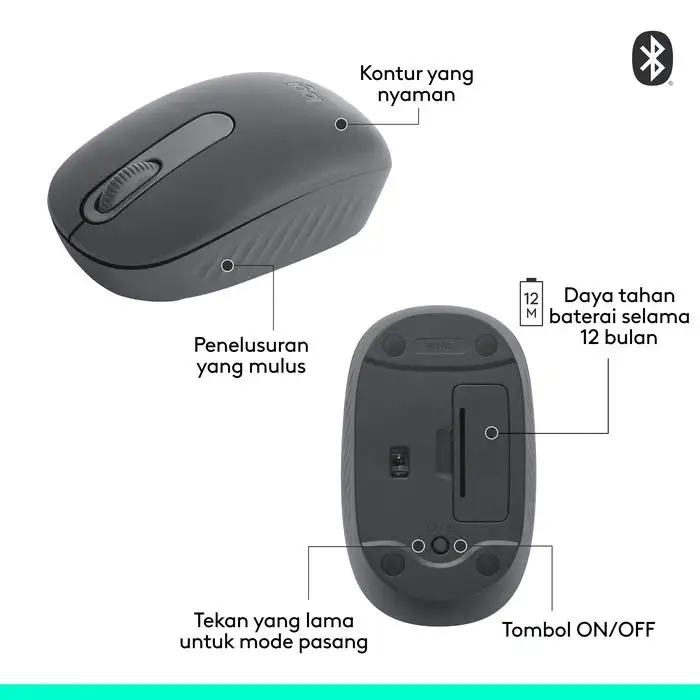 Logitech M196 WIRELESS Mouse Off White