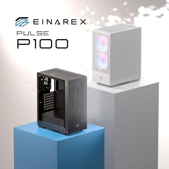 EINAREX Pulse P100 Core White ATX + 1x Fan ARGB
