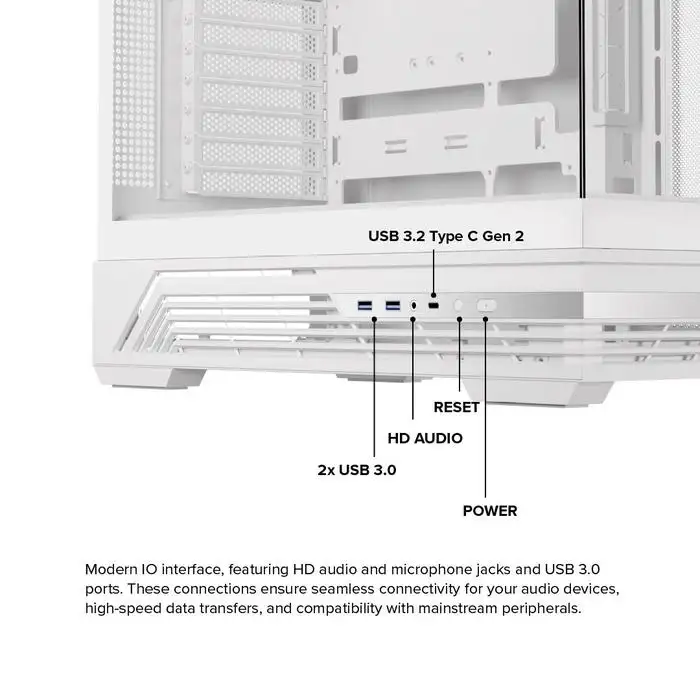 EINAREX Prisma S800 White ATX Seaview Premium 4x Fan 12cm ARGB