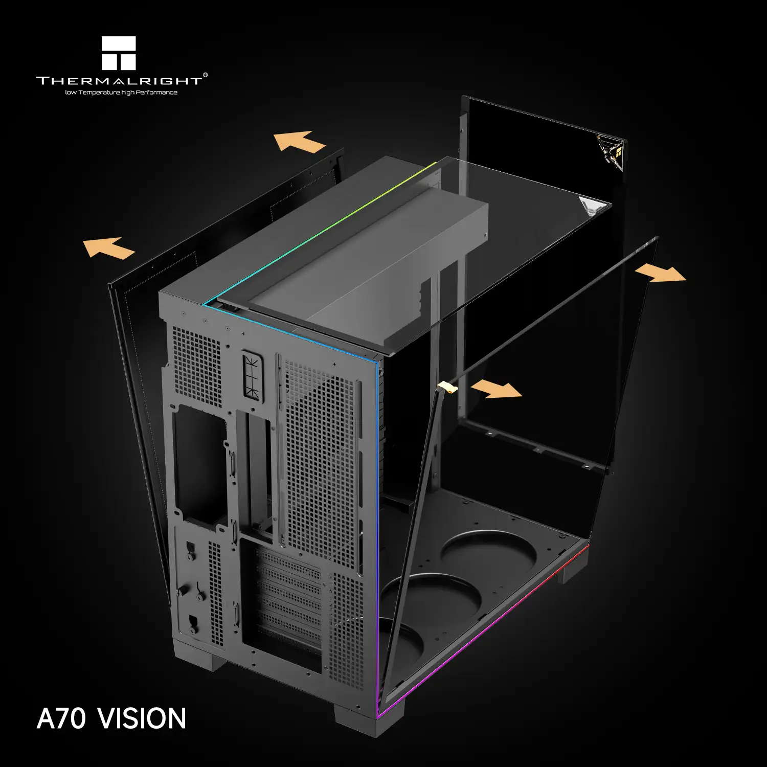 THERMALRIGHT TR-A70 VISION ATX ( 9.6 INC LCD ) BLACK