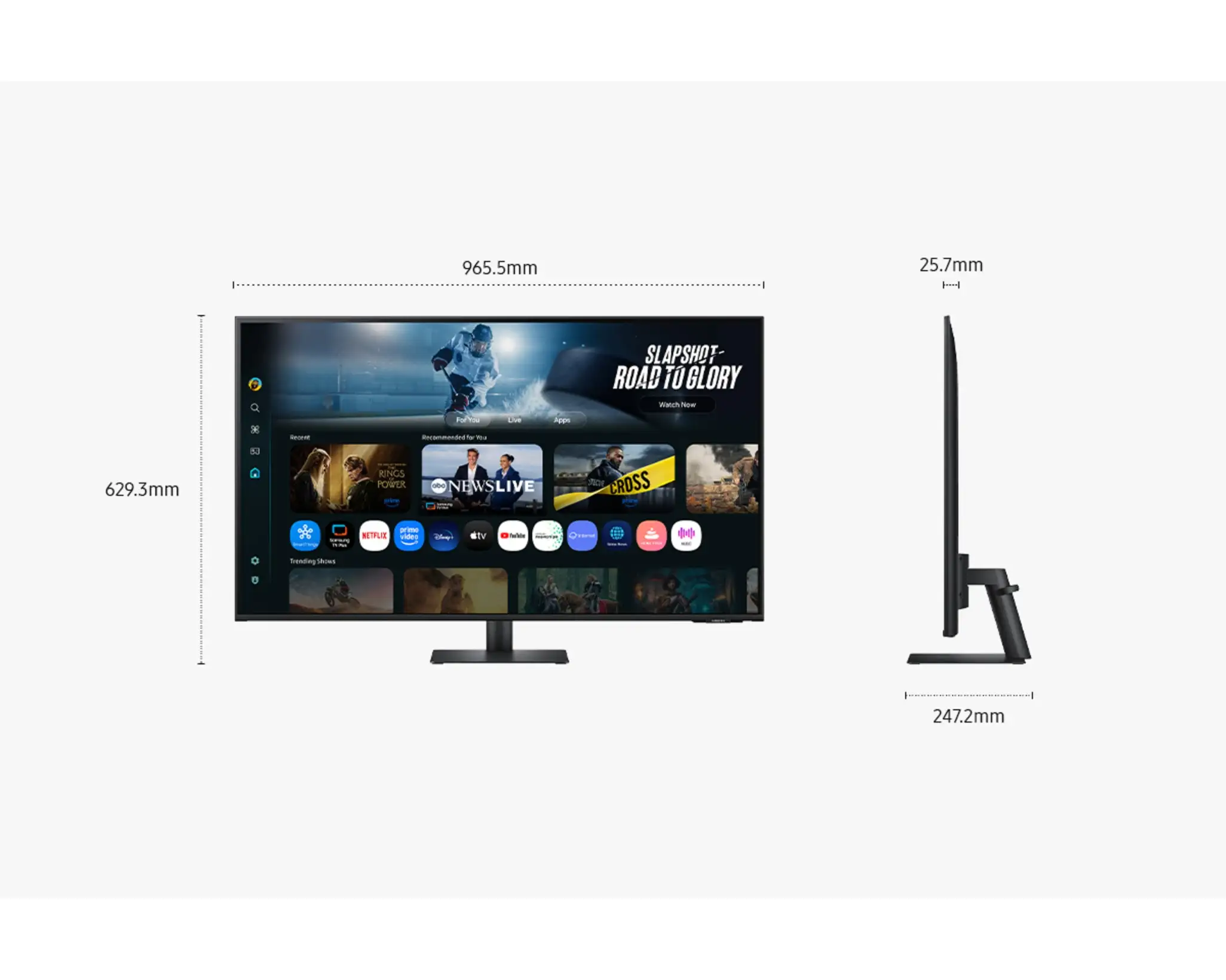 Samsung Smart Monitor M7 43" 4K LS43FM702 USB-C WIFI Speaker + AI