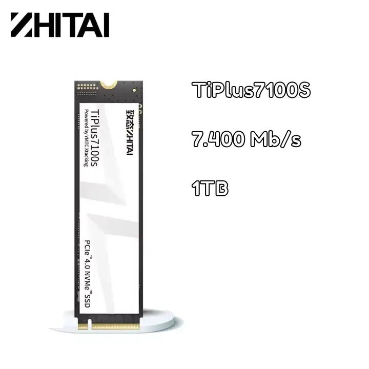 ZHITAI TIPLUS 7100S 1TB SSD NVME PCIE Gen4 7.400Mbps