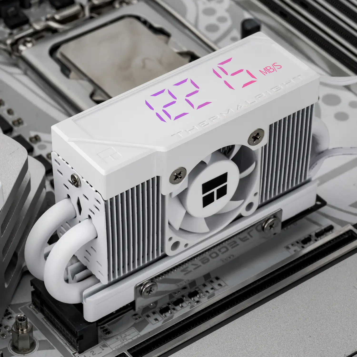 THERMALRIGHT HR-10 2280 PRO Digital White SSD Cooler M.2 NVME Heatsink