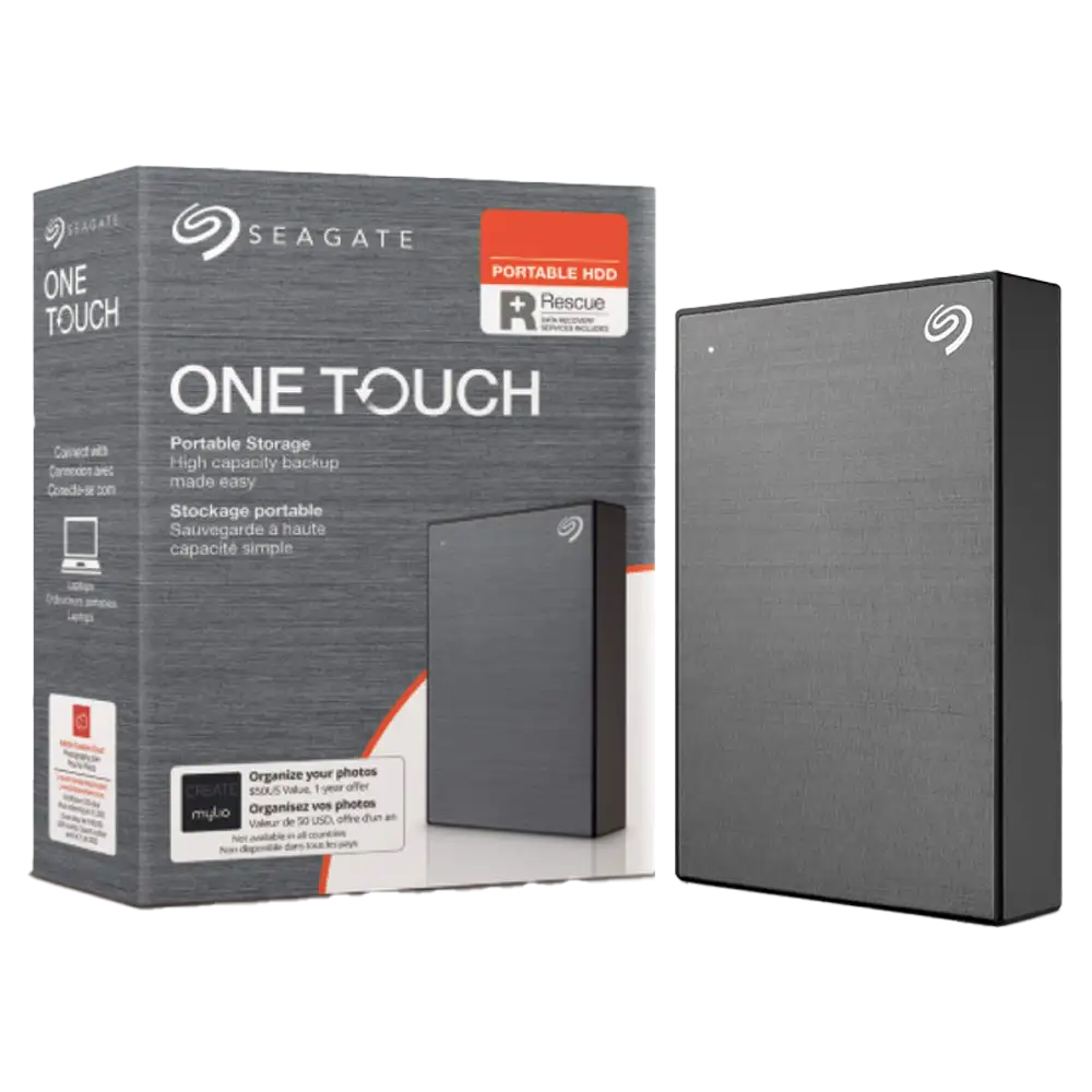 SEAGATE One Touch Portable Harddisk External USB3.0 4TB Gray