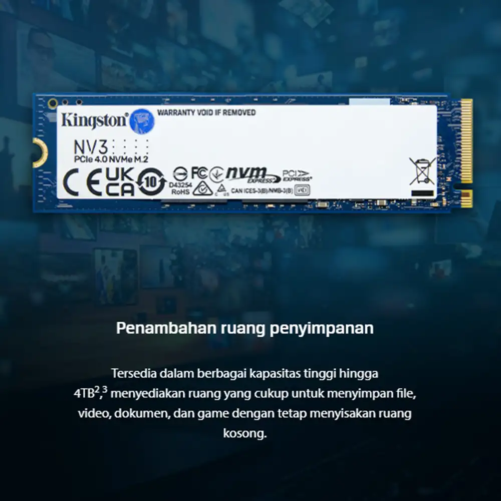 KINGSTON NV3 1TB GEN 4 SNV3S/1000G 6000mbps