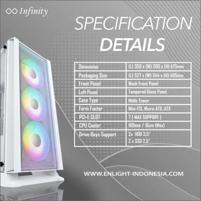 INFINITY NEBULA V4 White + No Fan