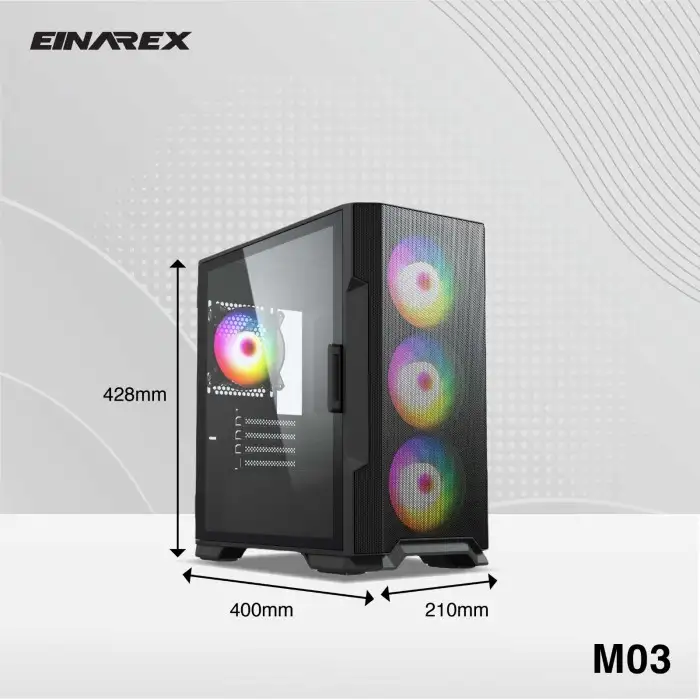 EINAREX M03 White (1x 120mm ARGB Fan)