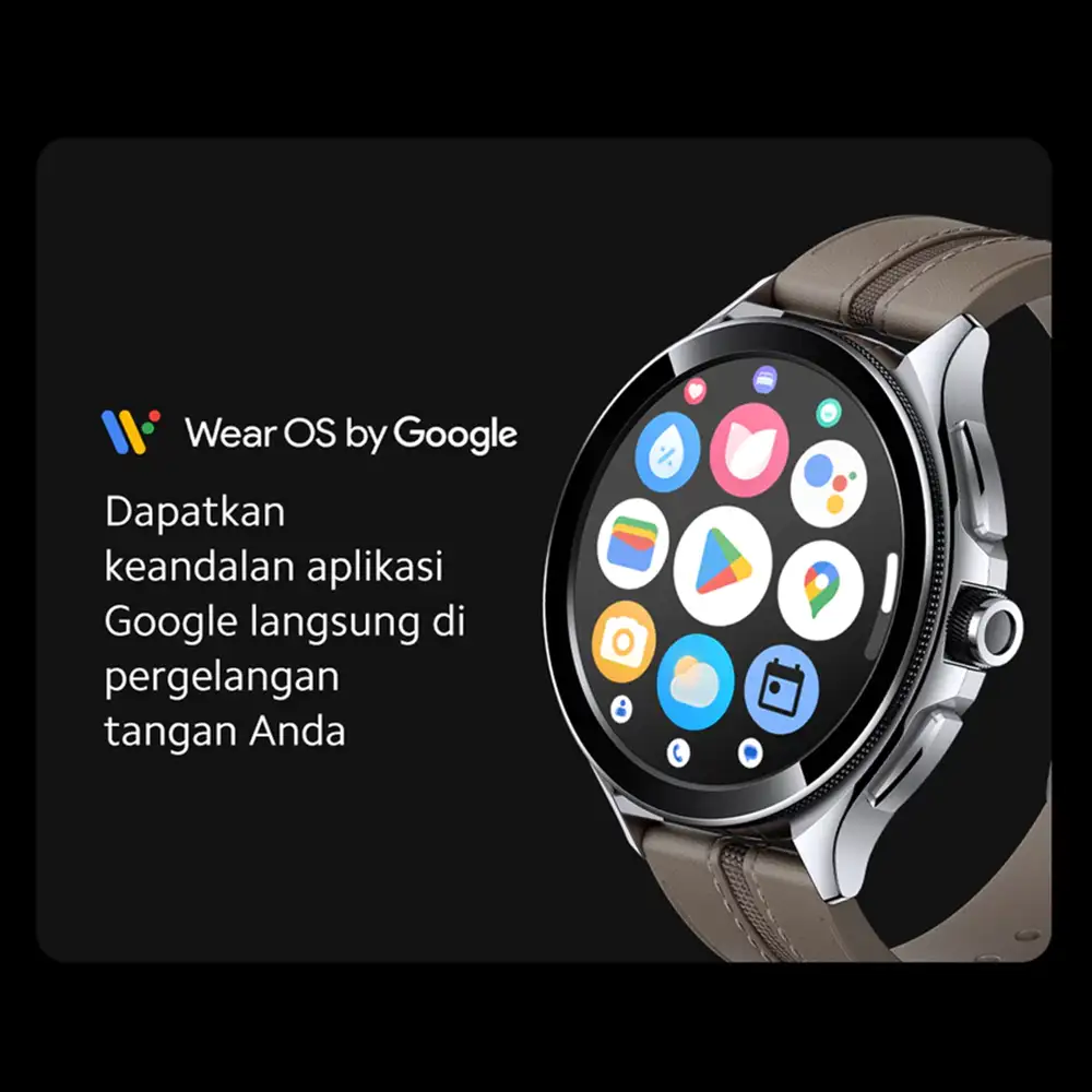 Xiaomi Mi Watch 2 Pro Black Fluororubber Strap 1.43" AMOLED GPS Jam tangan Smartwatch