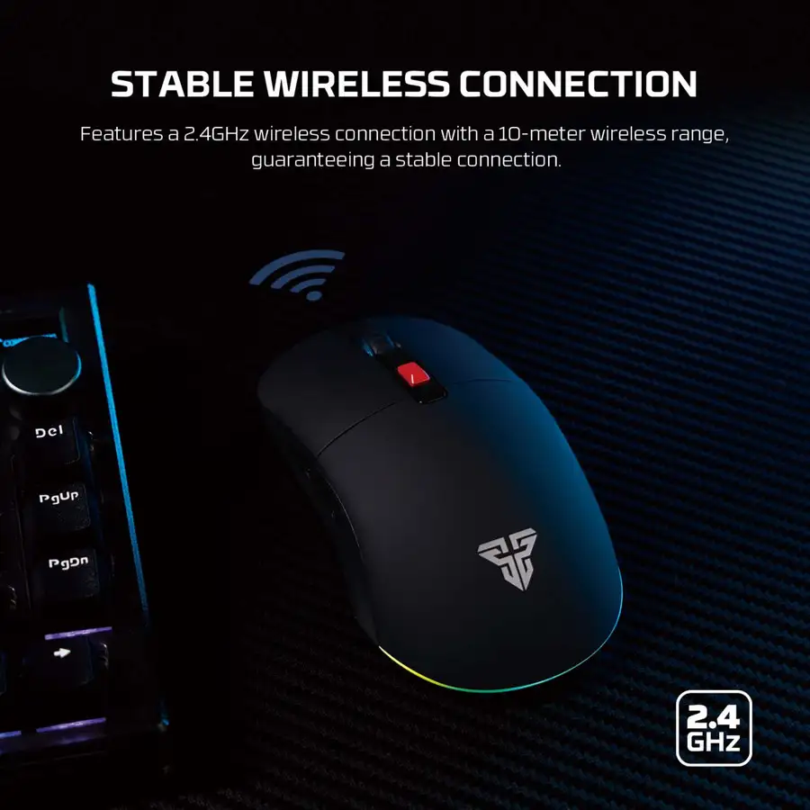 FANTECH KANATA S WG9S WIRELESS 2,4GHZ , WIRED TYPE C , 89gr - YELLOW