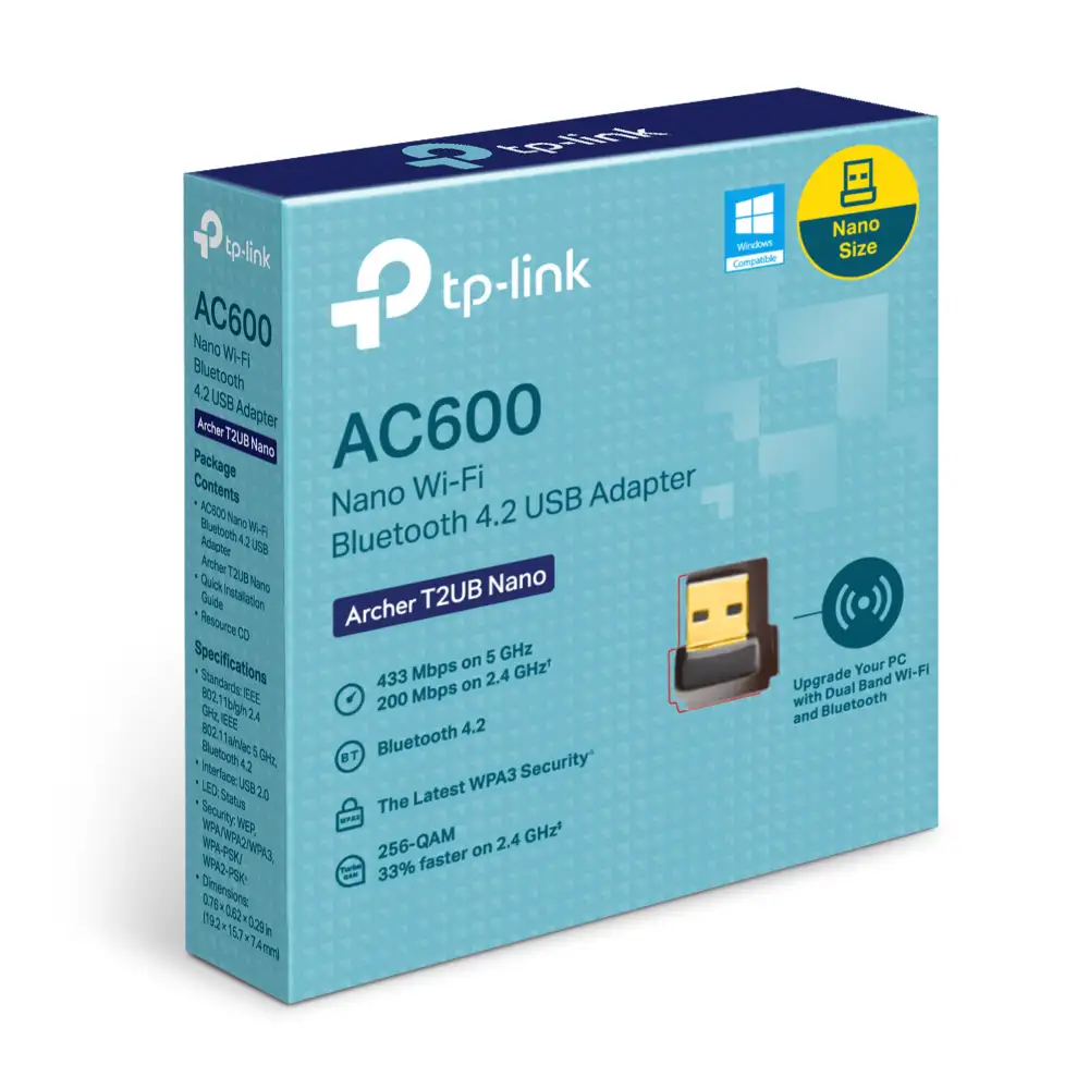 TP-LINK Archer T2UB Nano 2 in 1 Wifi + Bluetooth adapter