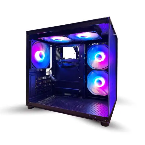 QWERTY MAGNUS 270 MINI - 5 FAN Micro ATX / Tempered Glass Slide Panel