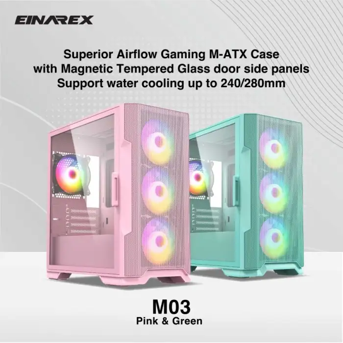 EINAREX M03 Green (1x 120mm ARGB Fan)