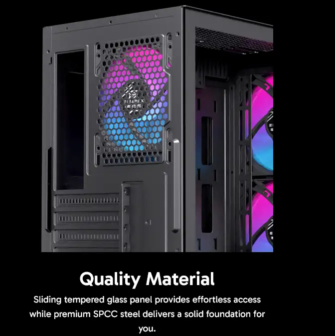 EINAREX Pulse PM150 White mATX + 2 Fan 140cm + 1x Fan 120cm