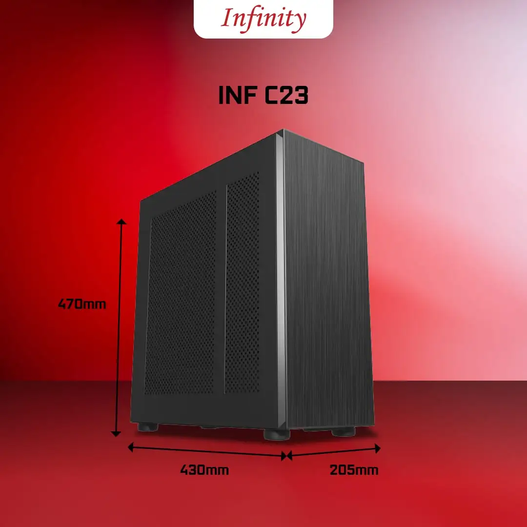 INFINITY C23 + 4 Fan ( 13 Slot HDD)
