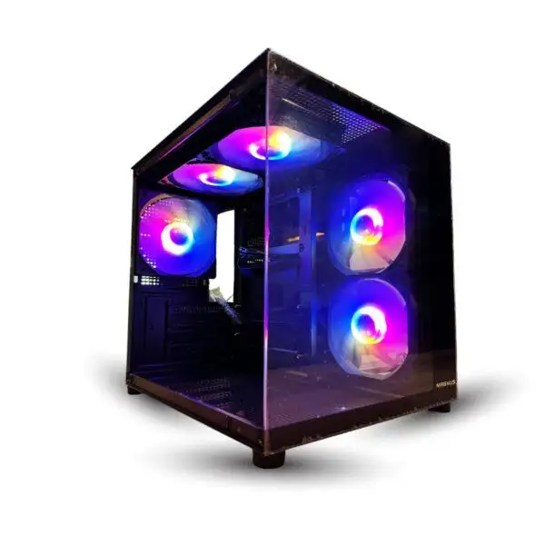 QWERTY MAGNUS 270 MINI - 5 FAN Micro ATX / Tempered Glass Slide Panel
