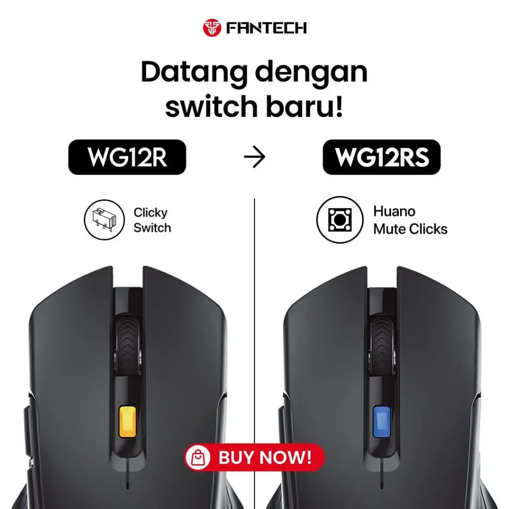 FANTECH RAIGOR III WG12RS WIRELESS 2,4GHZ , BT 5.0 , RECHARGEABLE - BLACK