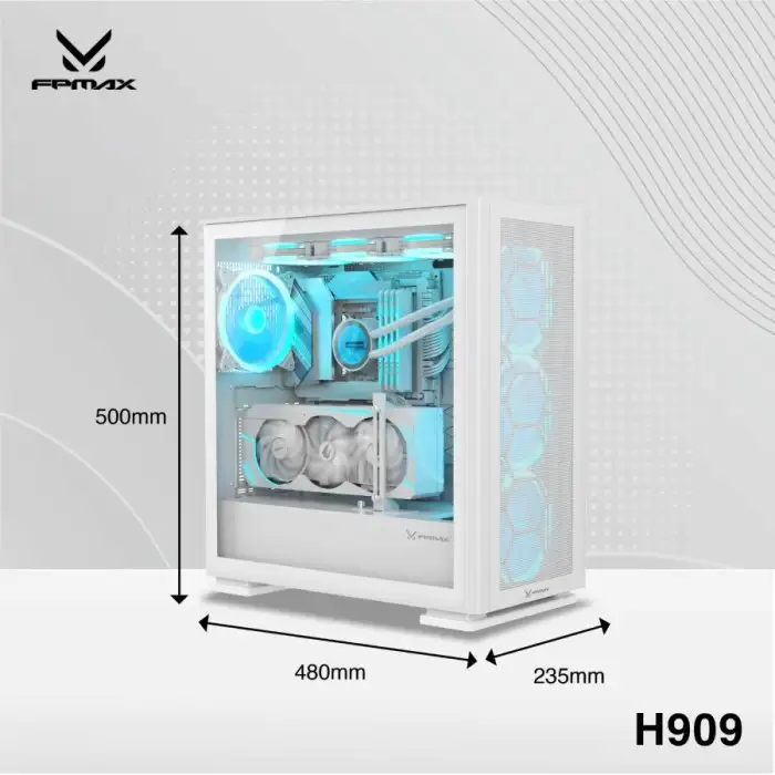FPMAX AIRPOWER G5 EX H909 + 4 Fan 120mm ARGB WHITE
