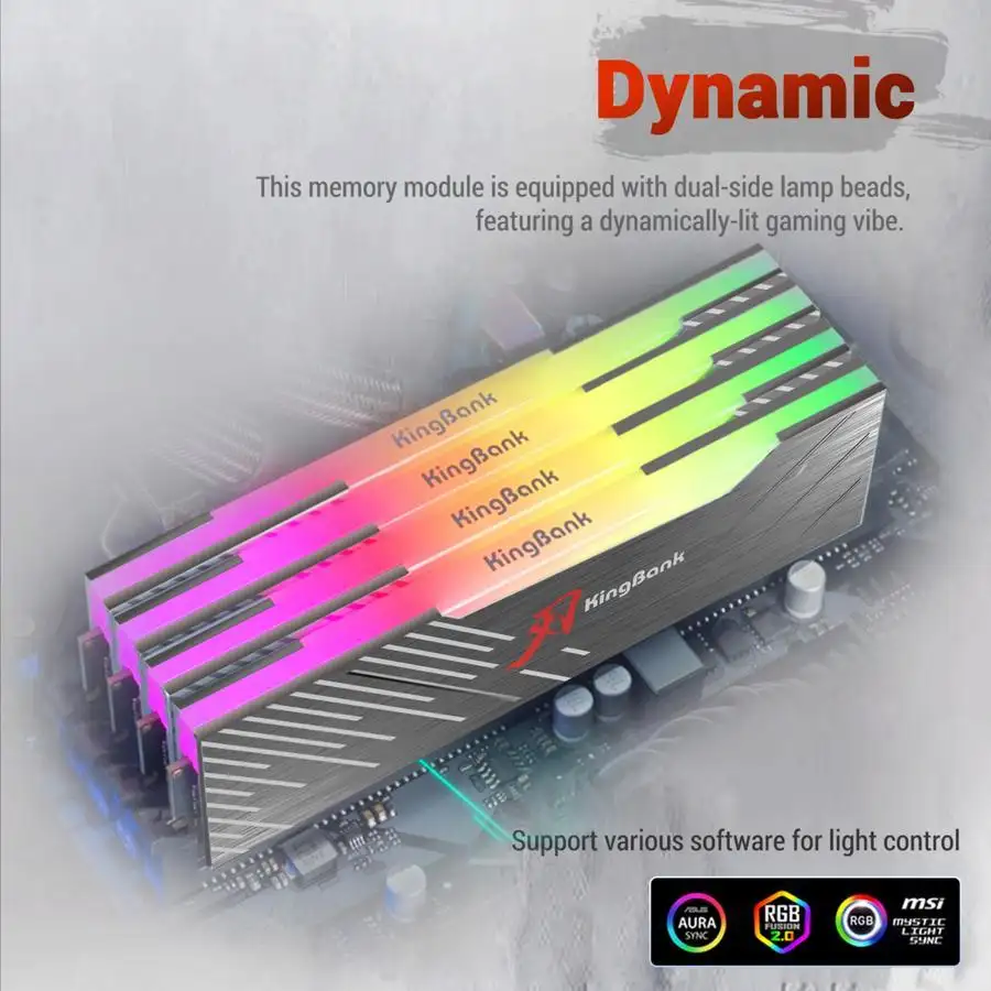 KINGBANK SOARBLADE DDR4 16GB 3600Mhz Kit 2x8GB XMP RGB Black