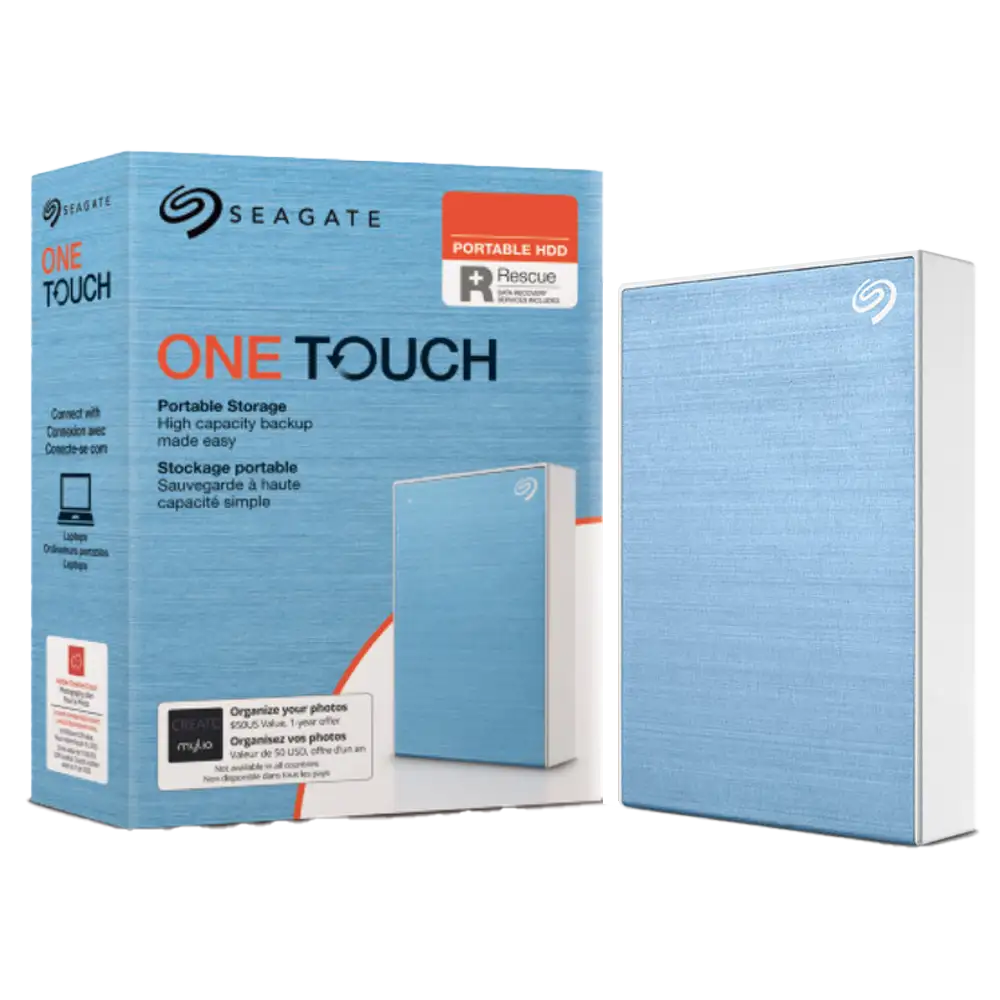 SEAGATE One Touch Portable Harddisk External USB3.0 2TB Blue
