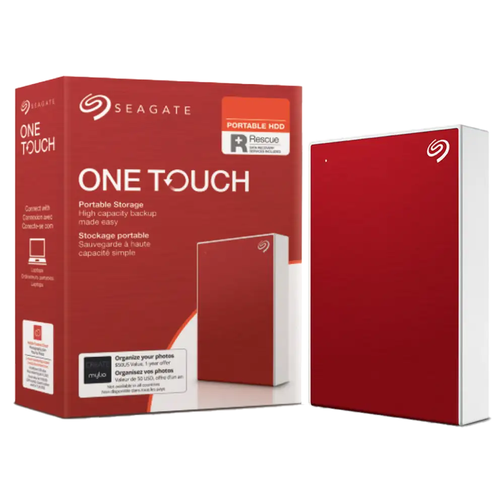 SEAGATE One Touch Portable Harddisk External USB3.0 1TB Red