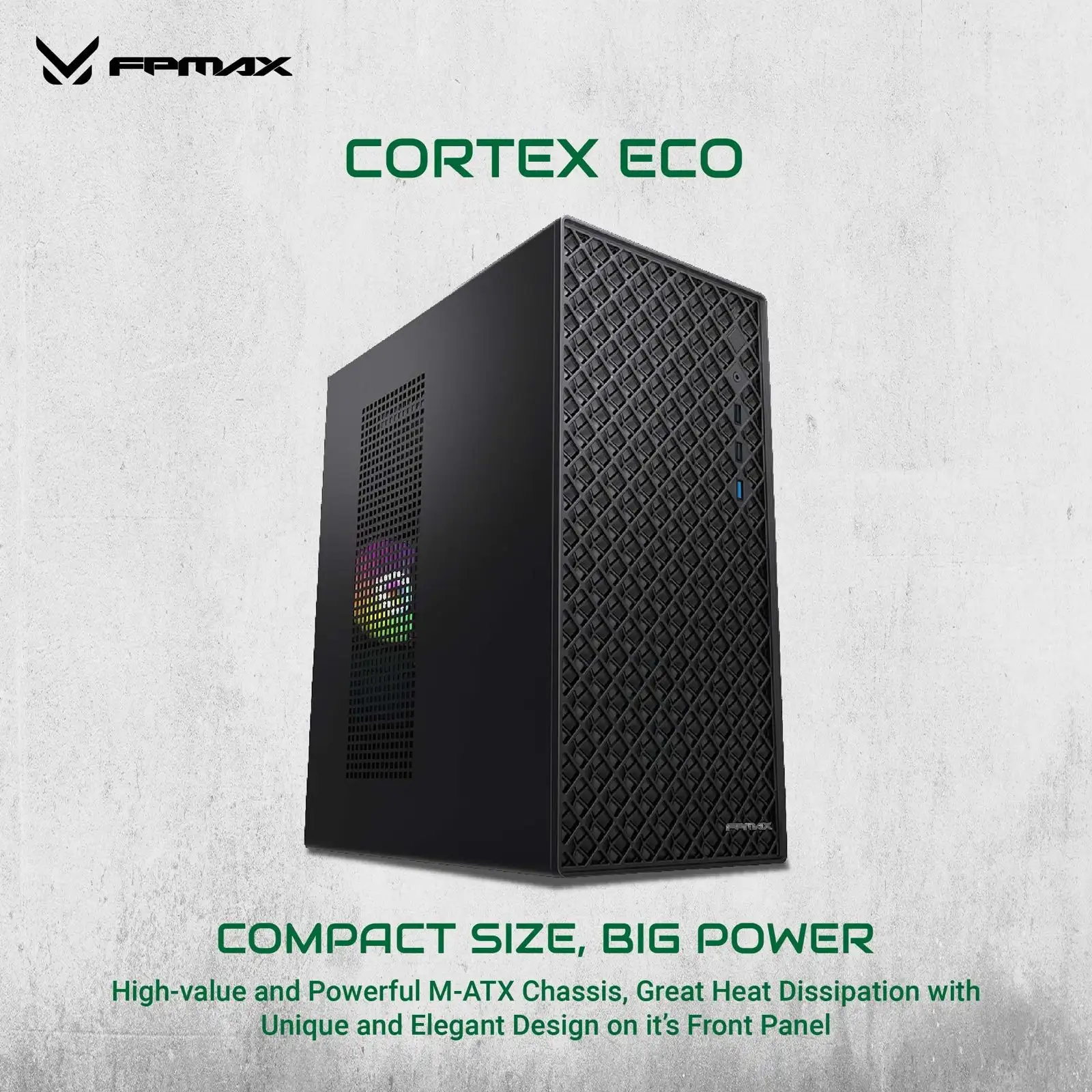 FPMAX Cortex Eco + 300w Slim m-ATX + 1 Fan