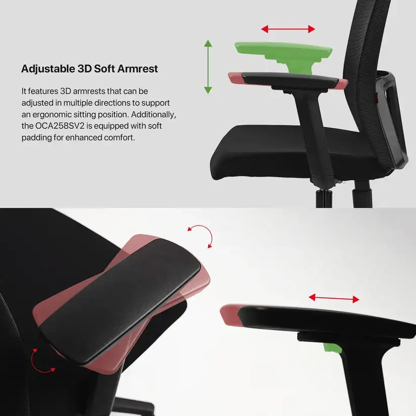 FANTECH OCA258S V2 OFFICE CHAIR BLACK
