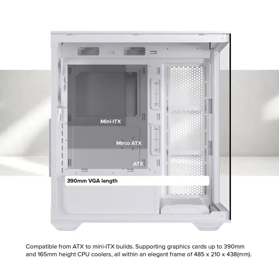 EINAREX Prisma S700 Black ATX Type-C 3x 12cm Reverse + 1x12cm ARGB Fan