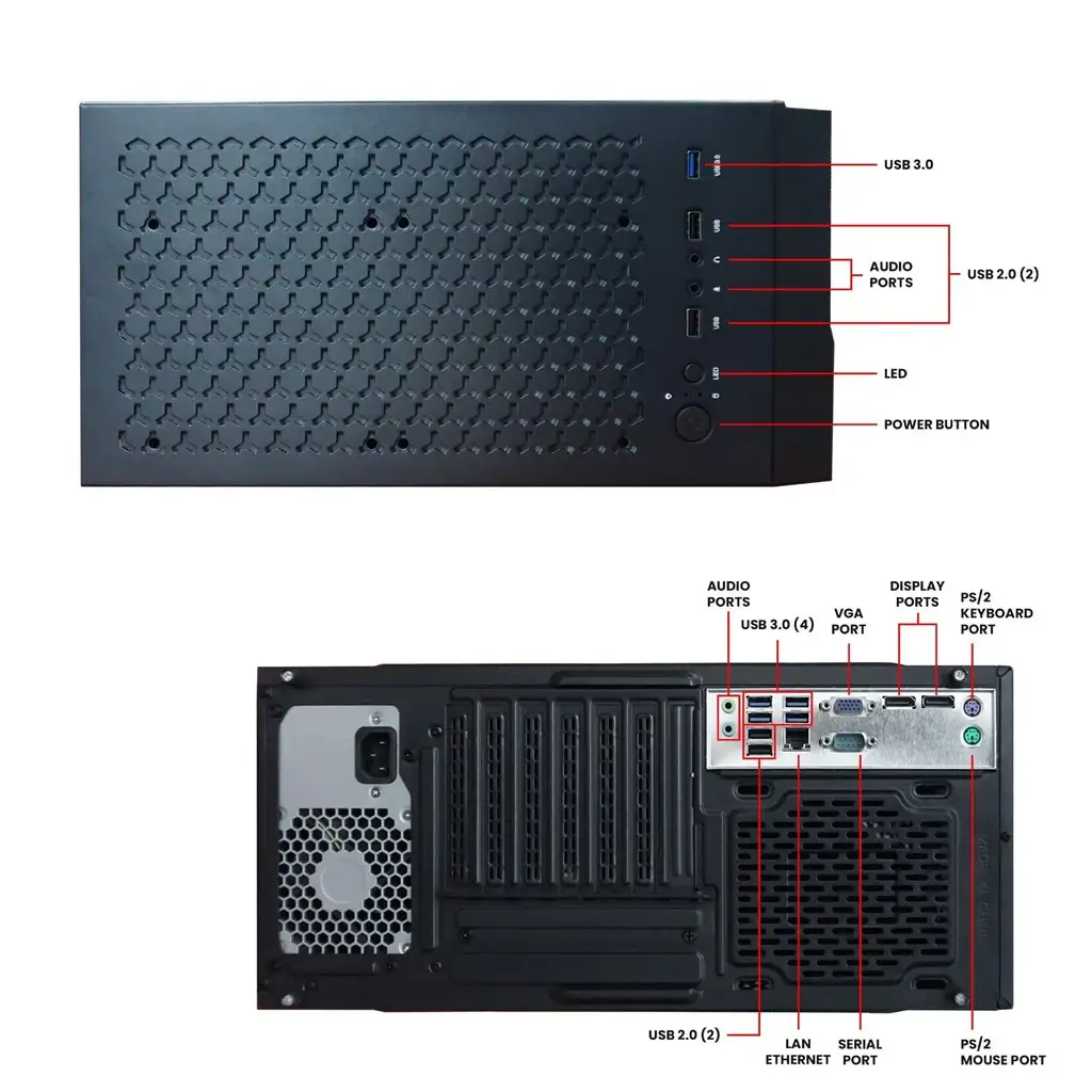 PC BUILD UP ENPC Q150 / Z170 Intel Core i5 6500 DDR4 8GB SSD 512GB Case PSU 280w