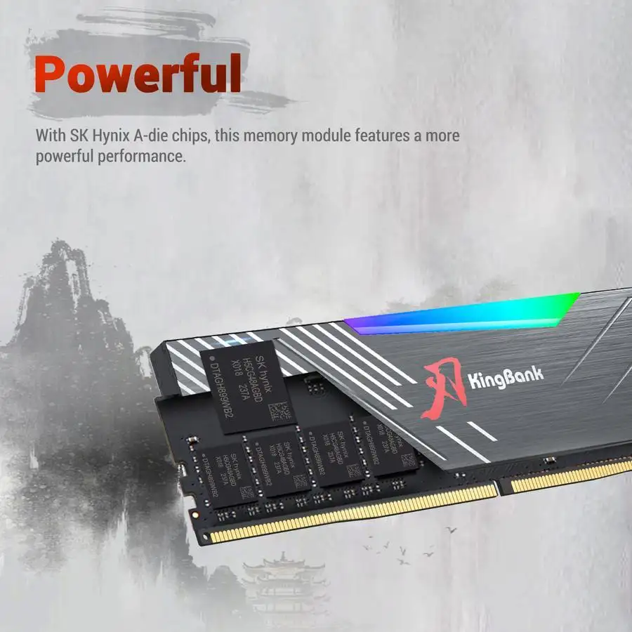 KINGBANK SOARBLADE DDR4 16GB 3600Mhz Kit 2x8GB XMP RGB Black
