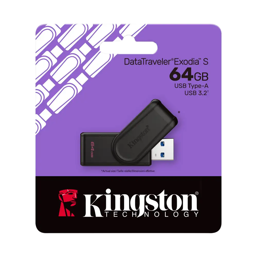 FLASHDISK KINGSTON 64GB USB3.2 DataTraveler Exodia S