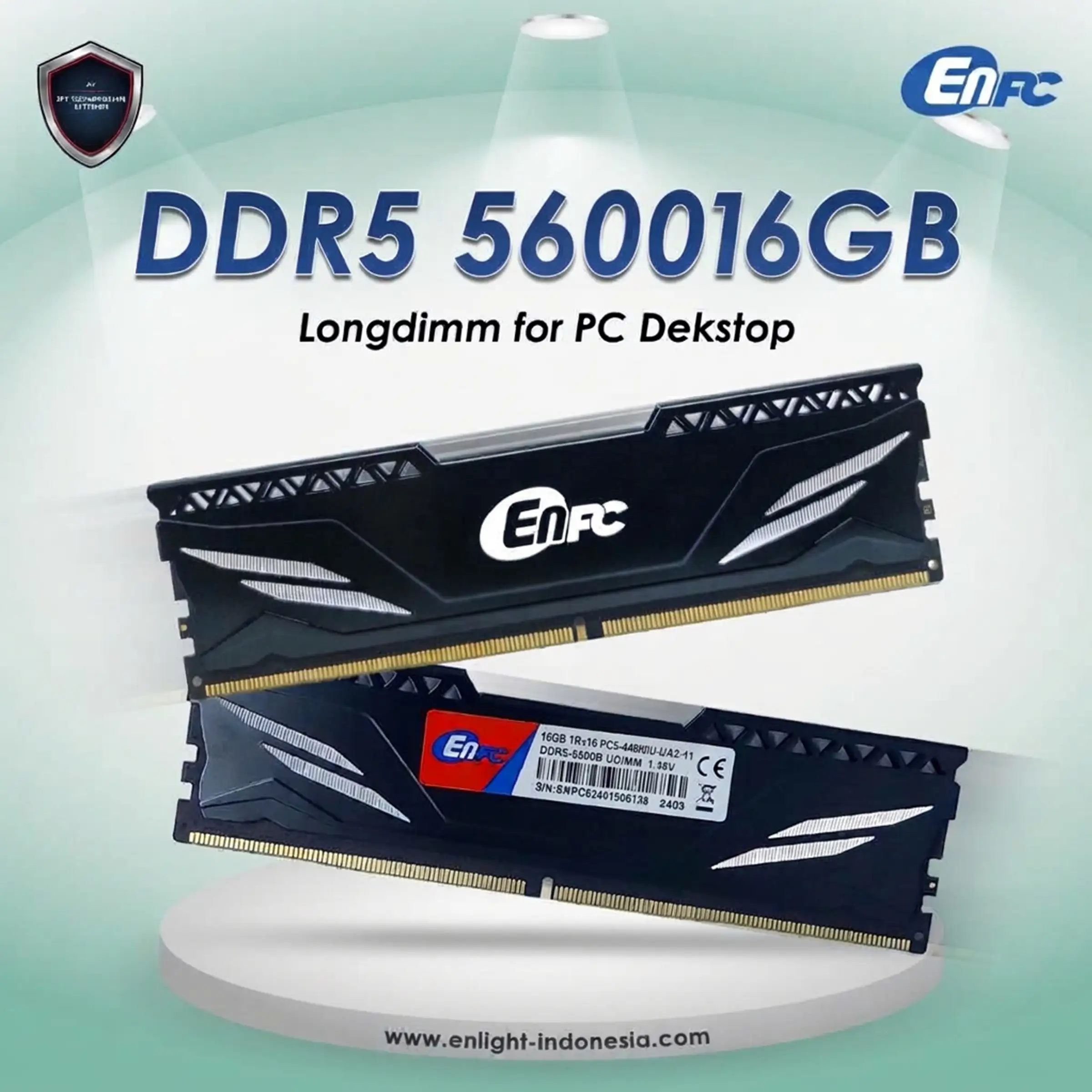 EnPC LONGDIMM DDR5 16GB 5600Mhz Heatsink (bundle mb only)