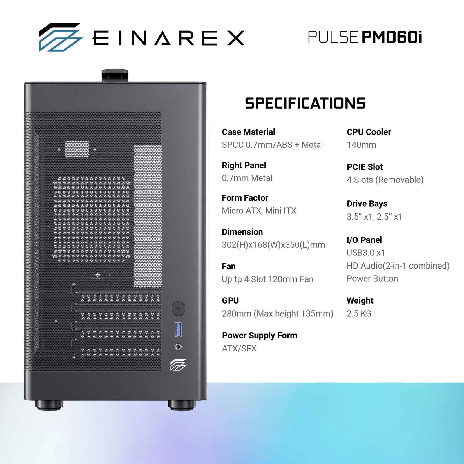 EINAREX PM060i / P060i ITX / M-ATX with Handle