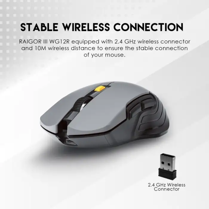FANTECH RAIGOR III WG12R WIRELESS 2,4GHZ , BATTERY 1 AA - BEIGE
