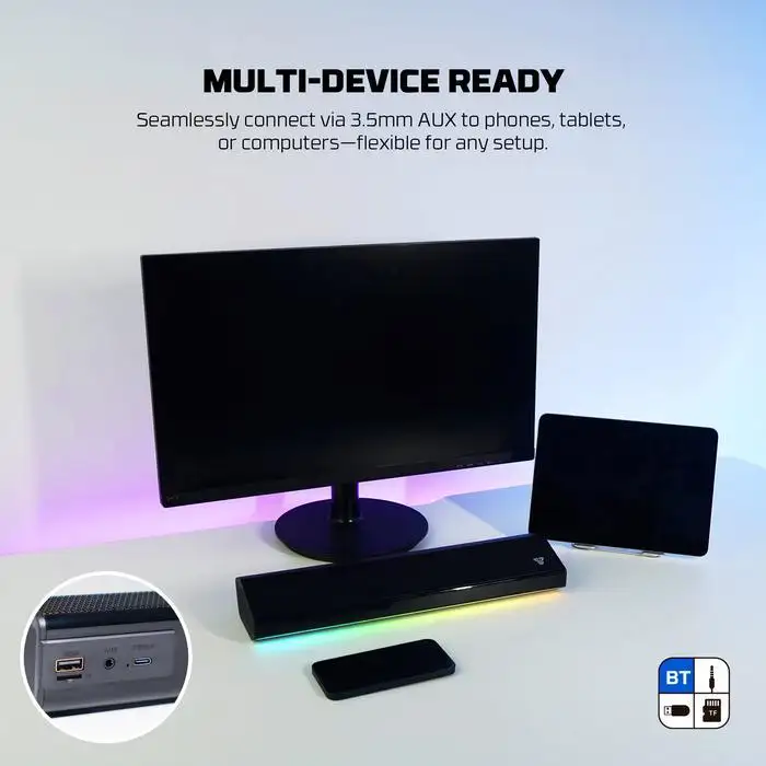 FANTECH BS162 Bluetooth GROOVE BAR RGB PORTABLE Black